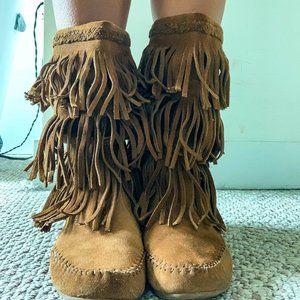 Minnetonka Fringe Boots